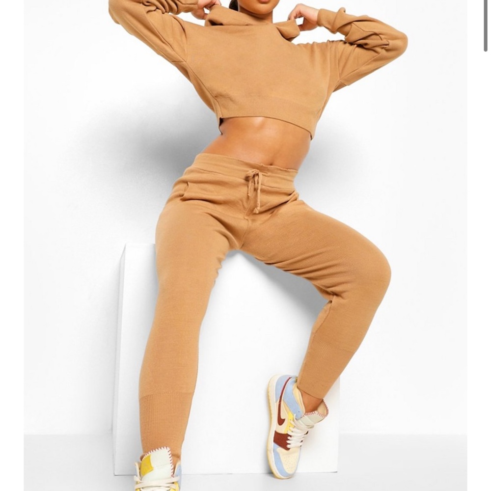 Boohoo Knit Lounge Set